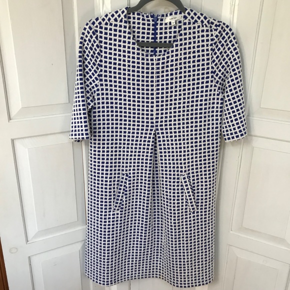 Tyler Boe Blue and White Checkered Dress - Picture 2 of 13